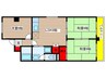 シティ・アーク新栄 3LDKの間取り