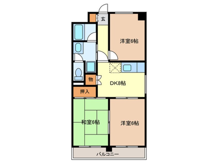 間取図 シティ・アーク新栄