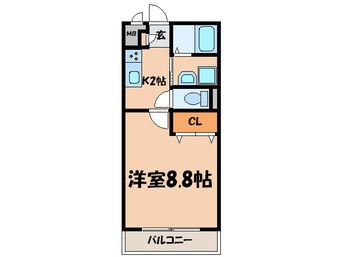 間取図 ｱﾝﾌﾟﾙ-ﾙﾘ-ﾌﾞﾙＬｏｕｒｄｅｓ