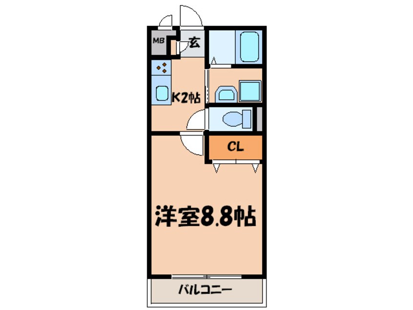 間取図 ｱﾝﾌﾟﾙ-ﾙﾘ-ﾌﾞﾙＬｏｕｒｄｅｓ