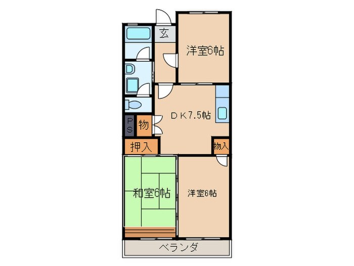 間取り図 布袋セントラルハイツ
