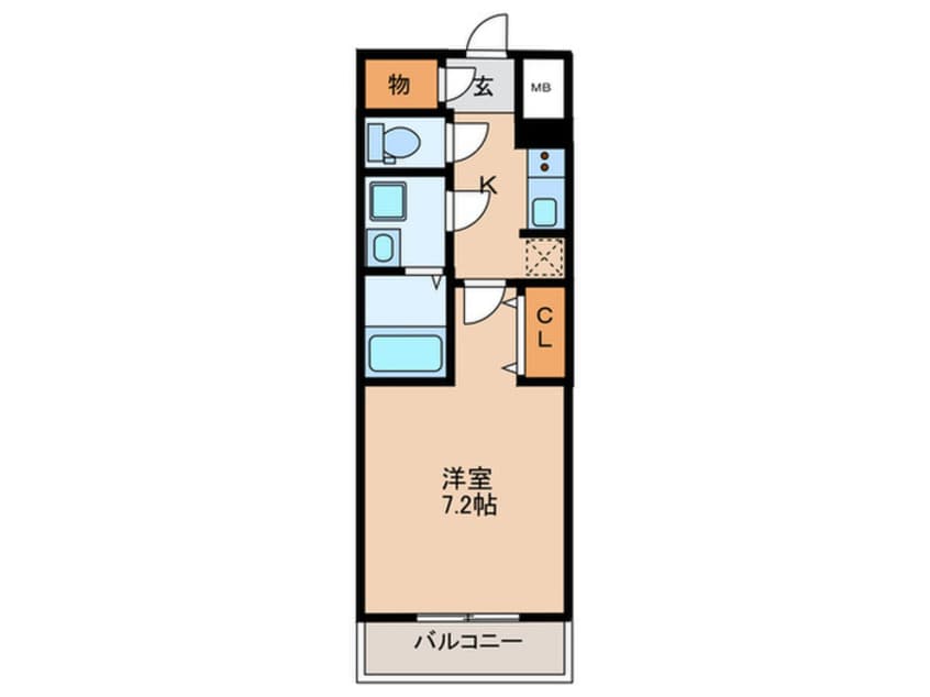 間取図 S-RESIDENCE豊国通