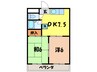 アネックス安井 2DKの間取り