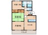 エクセレント上小田井 3DKの間取り