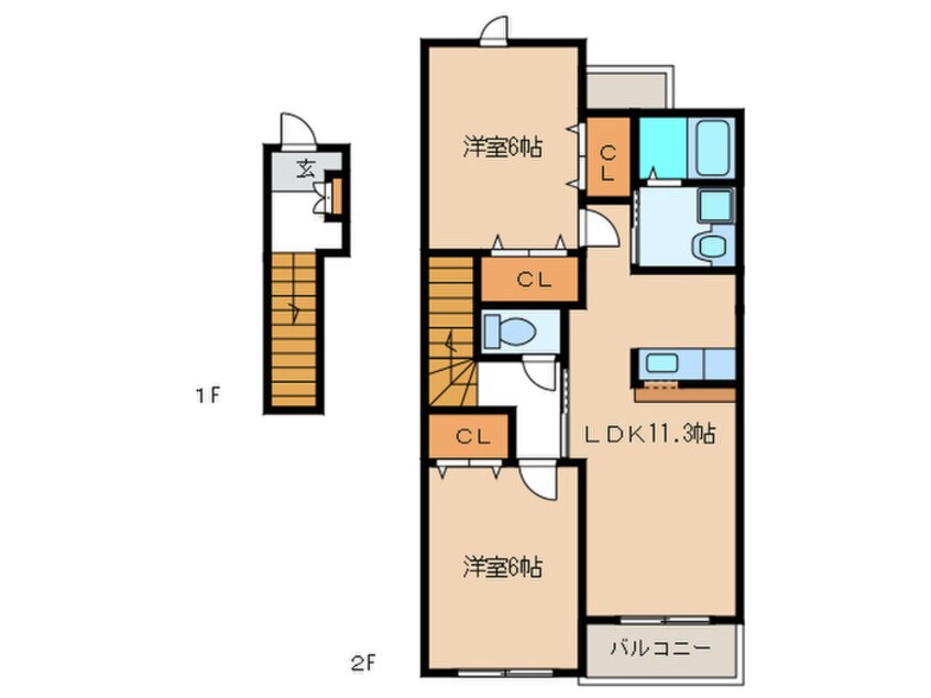 間取図 プレシアスフィ－ルドＡ