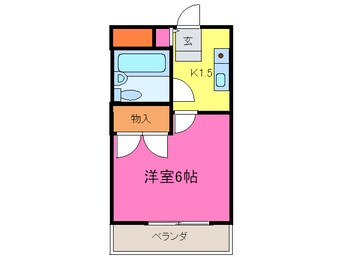 間取図 ベルメゾン中川