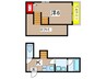 アルバーノ北山 1Kの間取り