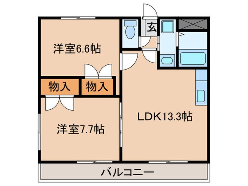 間取図 リブ・ル－ラル