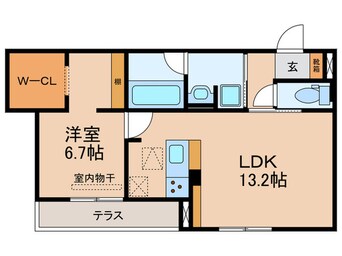 間取図 セレスティア長良　ウエスト