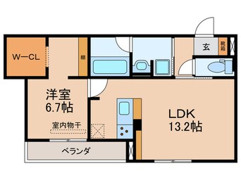 間取図 セレスティア長良　ウエスト
