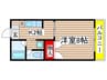 第５庭園ビル 1Kの間取り