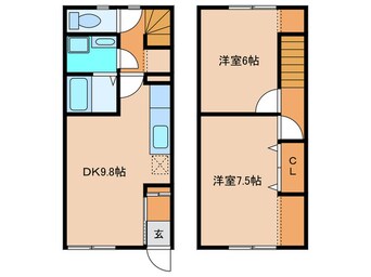 間取図 Ｍａｉｓｏｎｅｔｔｅ　松坂　Ｂ