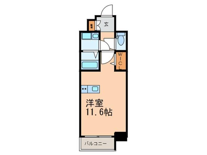 間取り図 プレサンスジェネ鶴舞(508)