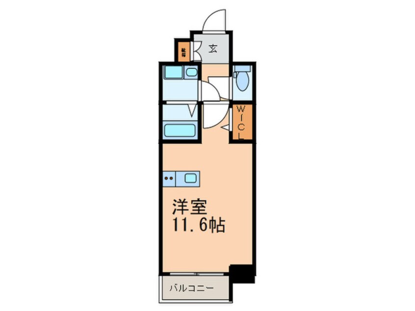間取図 プレサンスジェネ鶴舞(508)