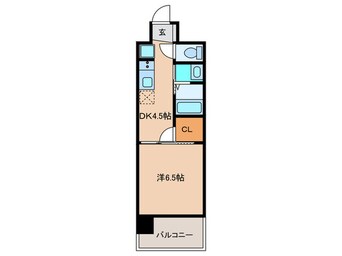 間取図 ｴｽﾃﾑｺｰﾄ名古屋ｸﾞﾗﾝﾂ