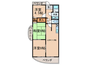間取図 ヒルズ丸和