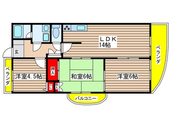 間取図 ヒルズ丸和