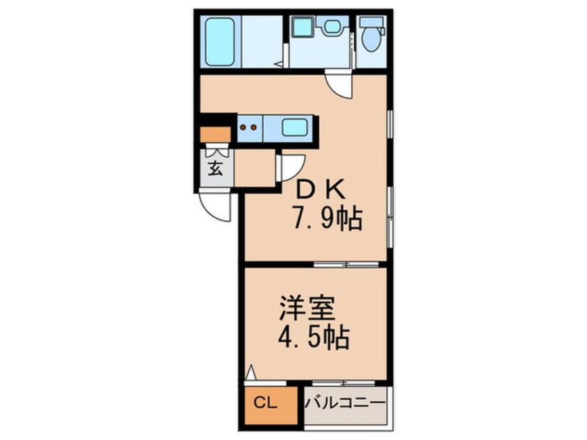 間取図 プランドール名駅北