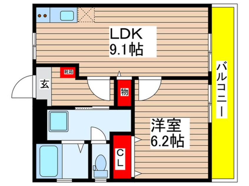 間取図 DIVERSITY K