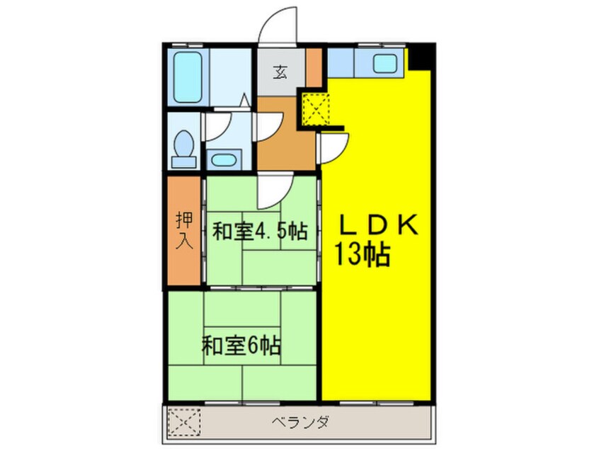 間取図 竹味マンション