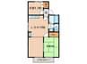 サンライズ杉本A 2LDKの間取り