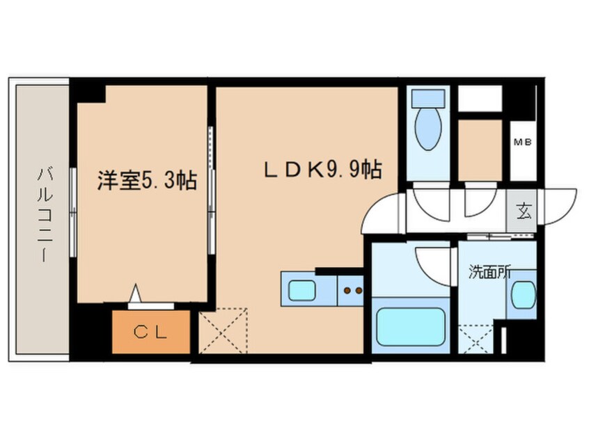 間取図 ＲＥＳＩＤＥＮＣＥ丸の内七間町