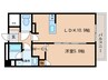 ＲＥＳＩＤＥＮＣＥ丸の内七間町 1LDKの間取り