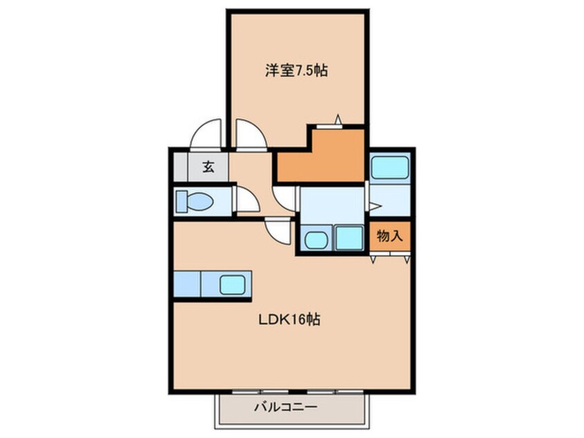 間取図 ブランドール清洲