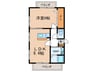 第三奥村マンション 1LDKの間取り