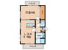 第三奥村マンション 1LDKの間取り