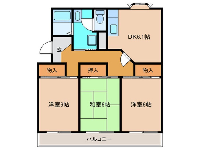 間取図 衣浦マンション　Ｂ棟