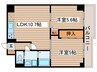 レジデンス代官町スクエア 2LDKの間取り