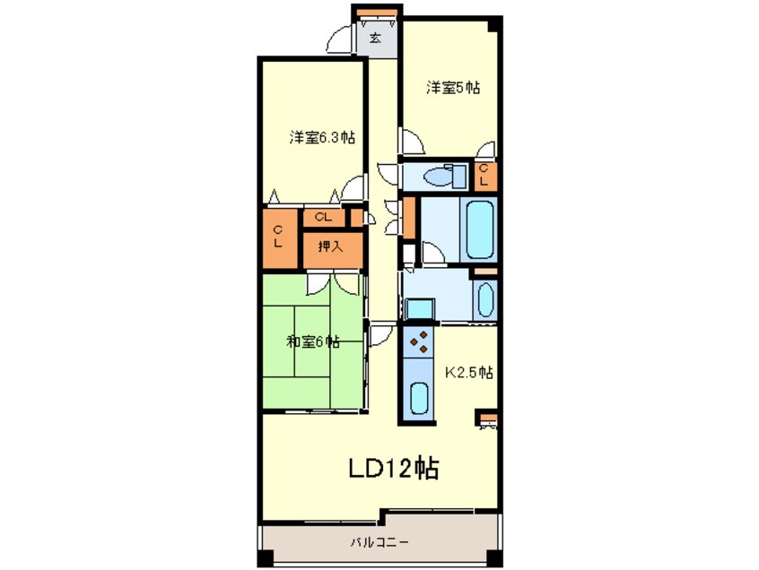 間取図 レジディア泉