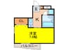 ジョイフル鶴舞 1Kの間取り