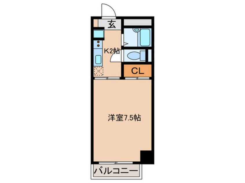 間取図 CRETACEOUS PARKⅡ