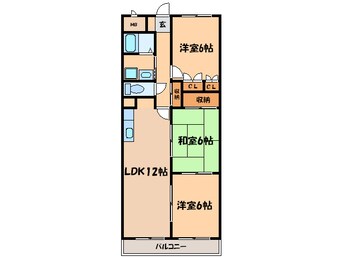 間取図 ﾏﾝｼｮﾝﾓﾝﾄﾚ-