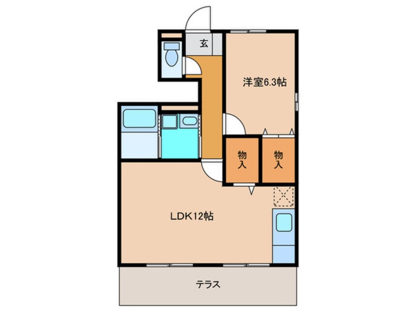 間取図 グリーンハット　Ｃ