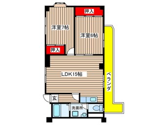 間取図 野並シャンテ