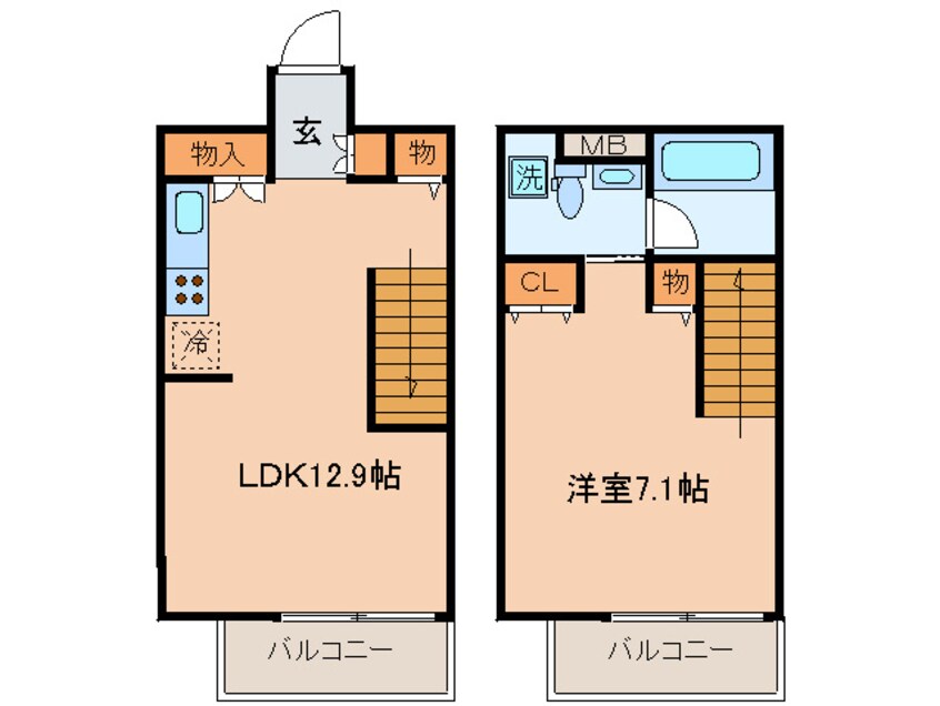 間取図 Ｎ．Ｓ．ＺＥＡＬ泉