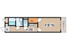 コーポ鏡 1Kの間取り