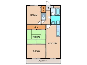 間取図 マンションサンパレス