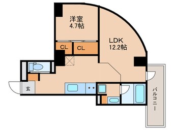 間取図 レジデンスT・L新栄