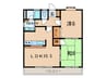 マンション丸山 2LDKの間取り