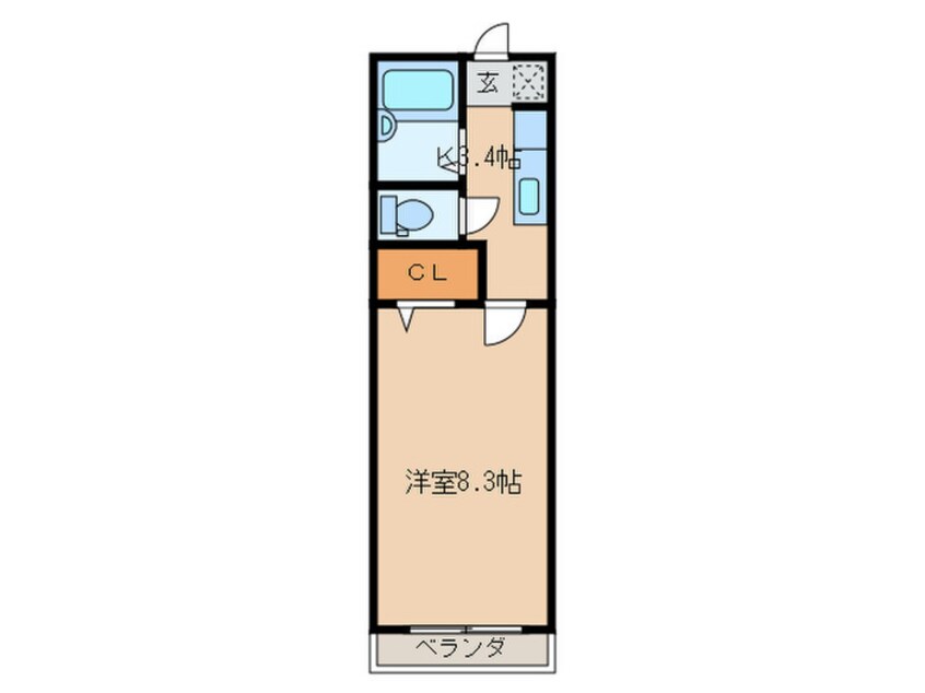 間取図 スプリングコ－トＢ