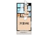 アンプルール　ブワ　汐凪 1Kの間取り