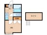 戸崎ハイツA 1Kの間取り