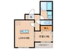 SQUARE知立 1LDKの間取り