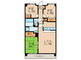 間取図 ア－バンドエル大曽根東