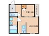 AX黒田古城 1LDKの間取り