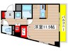 ライフステ－ジ白壁Ⅱ 1Rの間取り